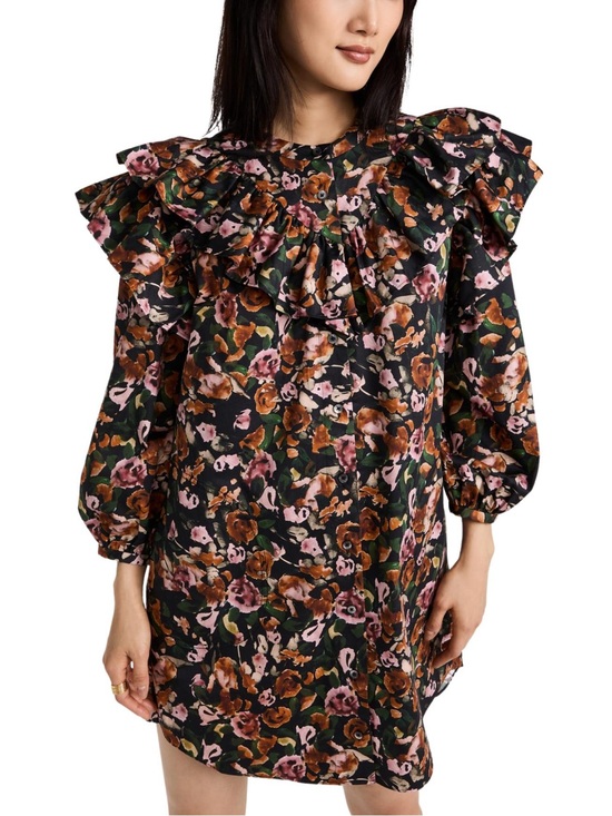 Something Navy Dresses & Skirts - Something Navy Floral Ruffle Shift Dress